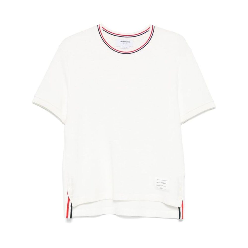 Thom Browne Men Rwb Cotton T-Shirt